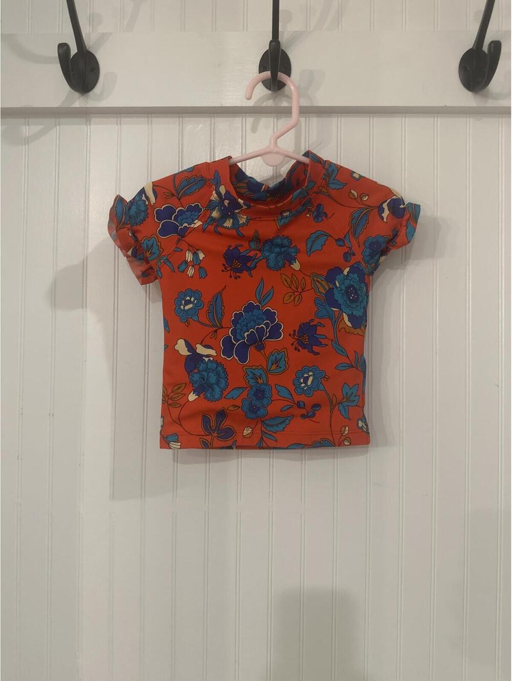 Janie and Jack Floral Shirt Toddler Girls Size 2T Multicolor